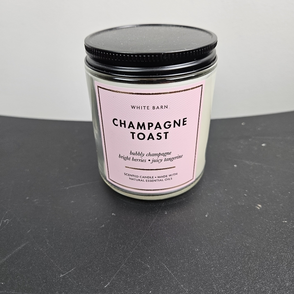 Bath and Body Works Champagne Toast Mason Single Wick Candle